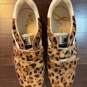 Sam Edelman Women's Talia Leopard Print Calf Hair Sneakers * SIZE 11